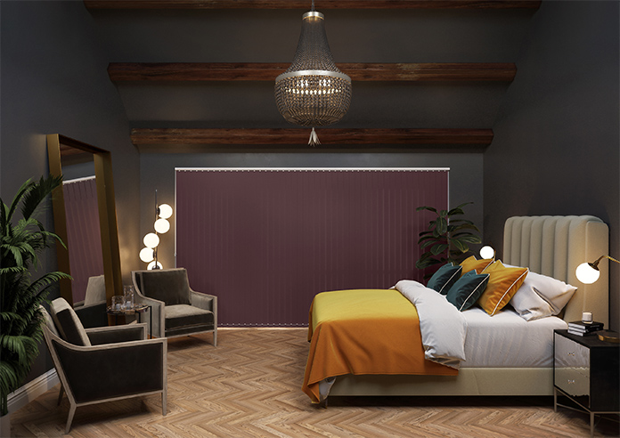Trinity (Blackout), Plum - Vertical Blind - Image 9